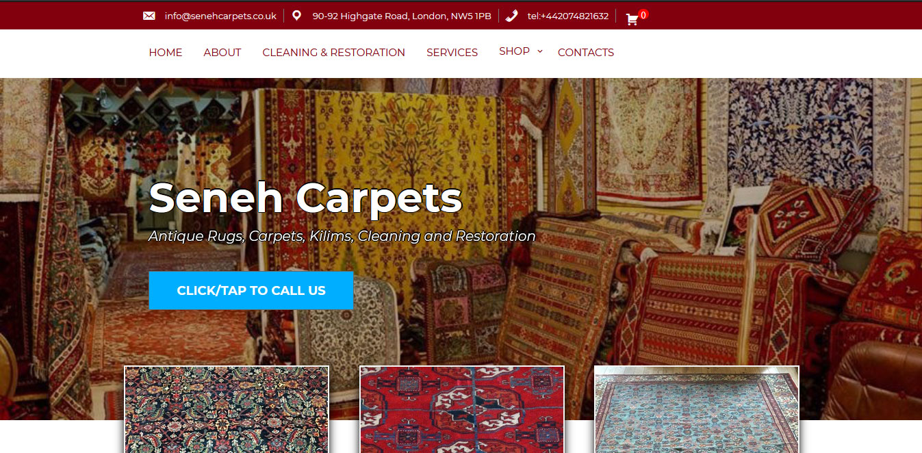 Seneh Carpets New Site